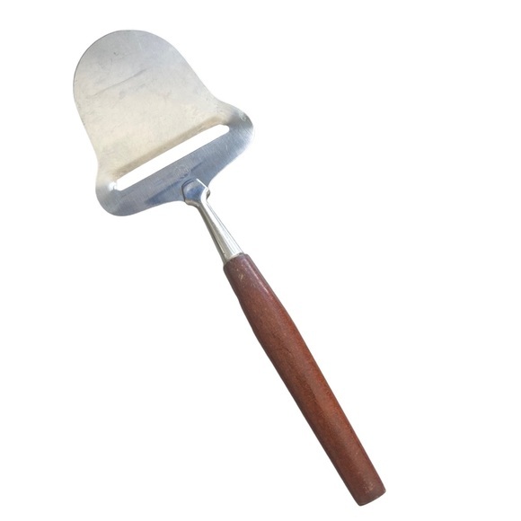 Knivman Kitchen Vtg Knivman Sweden Scallop Cheese Plane Slicer 88 Stainless Steel Wood